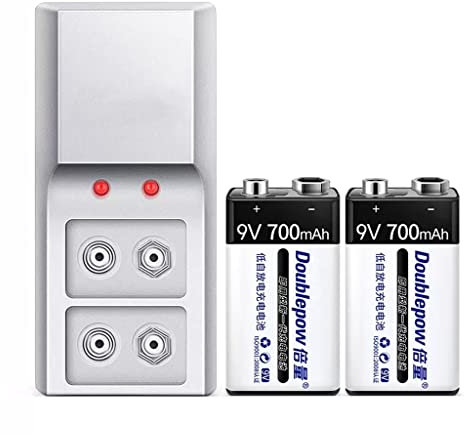 XCC Batería Recargable de 9v, batería de Litio, Juego de batería de 9v de Alta Capacidad, micrófono inalámbrico, instrumentación KTV Universal