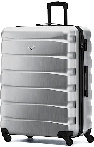 Flight Knight ABS Leichtgewicht Reisekoffer Koffer 3 Groben Kompatibel Mit Air Berlin, Lufthansa, Eurowings, easyJet, Ryanair Und Viele Mehr Handgepack & Großer Koffer Mit 4 Rollen.