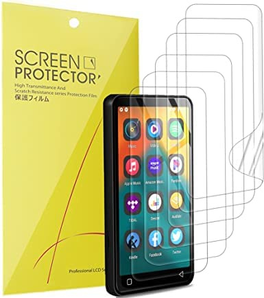 Blueshaweu Compatible for innioasis G1 Screen Protector, [6 Pack] Full Coverage TPU Clear Film Compatible for innioasis G1 4 Full Touch Screen MP4 MP3 Player