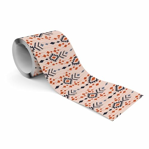 Muralo - Selbstklebende Bordüre - Tapetenbordüre Wandbördure - Dekorative Wandtatto für Wände, Möbel, Decken, Tapeten, Wandverkleidungen, Türen - Bunte Muster - Br.10cm x Hö.300cm