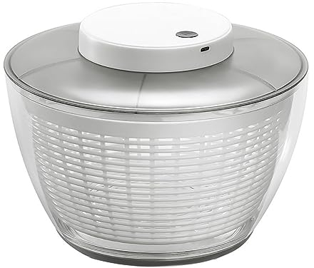 Essoreuse À Salade Électrique 4,5 L/6 L, Lave-légumes Rechargeable Par USB, Nettoyeur Et Séchoir À Laitue, Système De Vidange D'eau Facile Et Rangement Compact, Sans BPA Et Facile À Utiliser(Size:4.5L