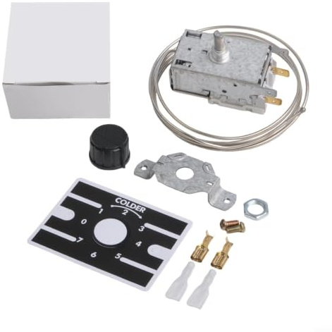 Termostato per Frigorifero K50 - Controller di Temperatura da -3°C a -20°C - Sonda da 90cm - Collegamento a 3 Pin