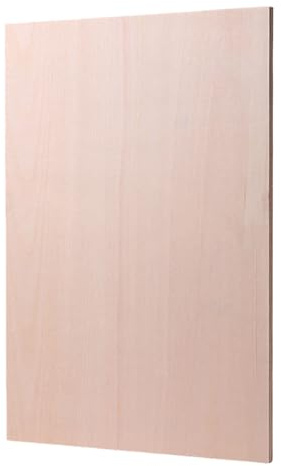 Rdxanc Fogli di compensato Doppio Lato Unfinish Foglio di Legno Bordo per Legno Artigianato Modello Pittura Incisione Stencil Decorazione Domestica
