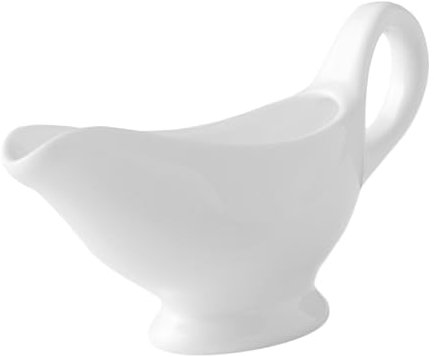 FONDOTIN Cerámica Sauce Boat Para Salsas y Condimentos Ligero y Seguro Recipiente Práctico Para Uso Diario Cocina y Restaurante