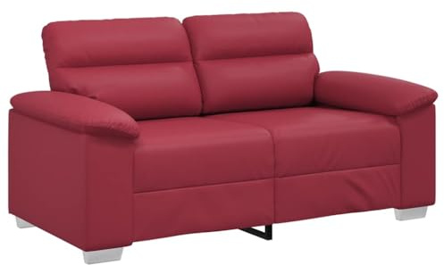vidaXL 2-Sitzer-Sofa Weinrot 160x81x84 cm Kunstleder