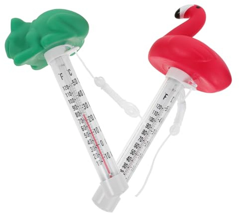 BESPORTBLE Schwimmthermometer für Schwimmbecken Wasserthermometer für Pools Aquarien und Innenpools Präzises Temperaturmessgerät aus Robustem Material für Schnelle und Zuverlässige