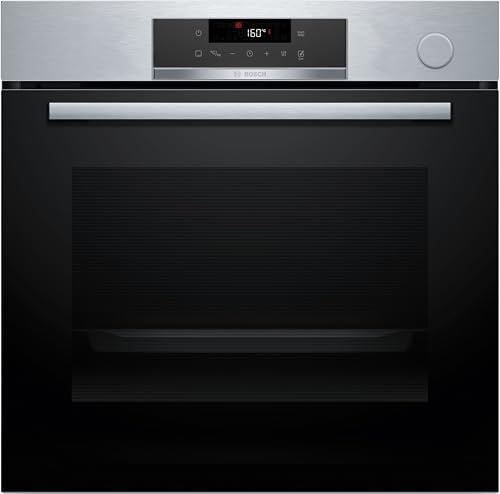 Bosch, Horno multifunción con vapor añadido, AirFry, Acero, HRG532ES3 | Platos crujientes por fuera y jugosos por dentro con la función de vapor añadido.