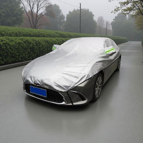 Halbgarage für Auto für Audi A3 Cabrio(2012-2016) abdeckplane Auto Winter,die vordere und hintere Windschutzscheibe, die Spiegel und das Dach abdecken