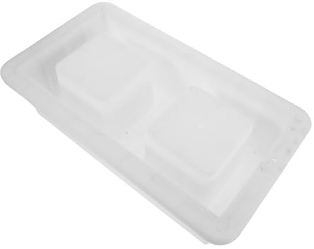 BIUDECO Molde de Ladrillos Huecos de Plástico para Cemento, Doble Cavidad 40x20x12 Cm, Molde Reutilizable para Adoquines de Hormigón en Jardinería y Construcción Exterior