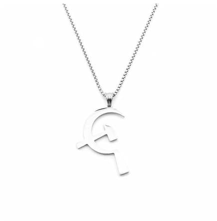 NHTISGRUE Moda Martillo de hoz Colgante Colgante Hipster Joyería colgante