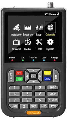 Ricevitore Satellitare Digitale DVB-S/S2/S2X H.264 1080P HD Segnale TV Decoder Rilevamento Preciso(With bag)