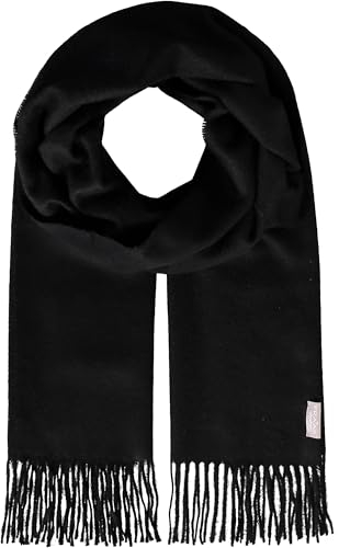 FRAAS Kaschmir Schal 42 x 190 cm - Stola aus 100% reinem Kaschmir für Damen - einfarbige Stola - Wärmend und Hautfreundlich Schwarz