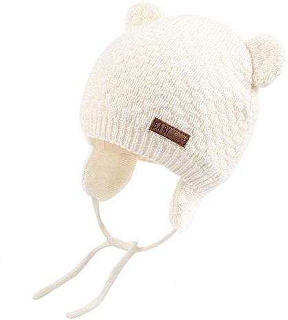 DRESHOW Bonnet Bébé Fille Garçon Hiver Bébé Cap Doux Mignon pour Tomber Hiver