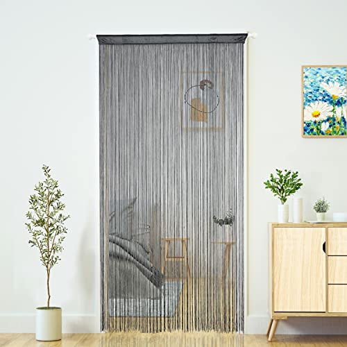 YaoYue Cortina de Hilos para Puerta, Estilo Bohemio, Hippie, para Colgar en la terraza, borlas, decoración de Habitaciones, Dormitorio, Pared, Ventana, Armario, Cocina, salón, Separador de Flecos