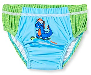 Playshoes Pantaloni Pannolini Con Protezione Uv, Costume da bagno costume da bagno Unisex - Bambini e ragazzi, Dinosauro, 74-80