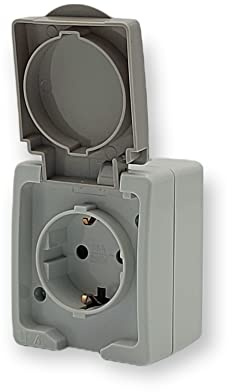 Aufputz Serienschalter IP54 Feuchtraum VDE (Steckdose)