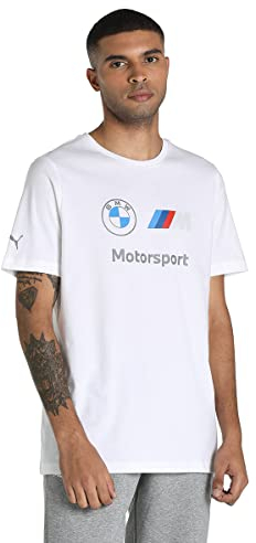 PUMA Herren Tops BMW M Motorsport Essentials Logo T-Shirt für Herren XL White