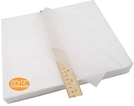 New brothread No Show Mesh (Unsichtbare Masche) Maschinen Stickvlies 10x12 (25cmx30cm) - 100 Blatt/Packung - Leicht Gewicht 50gm (1.8oz) - Passt Max Stickereifläche 20cmx25.5cm