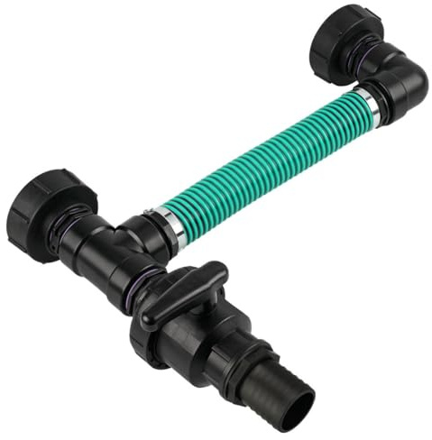 REKUBIK IBC Adapter S100x8-2 IBC nebeneinander Tankverbindung Schlauch Größe 50mm (2)