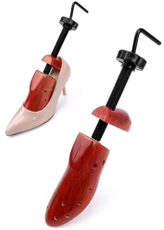 REVAHI Espansore per Scarpe in Legno massello,Barella per Scarpe,Sagomatore per Stivali,Lunghezza e Larghezza Regolabili Forma per Uomo Donna (42-46)