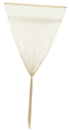 IMIKEYA Tassel Design Curtains Window Voile for Door Bedroom Divider Home Decor Multi-use Elegance