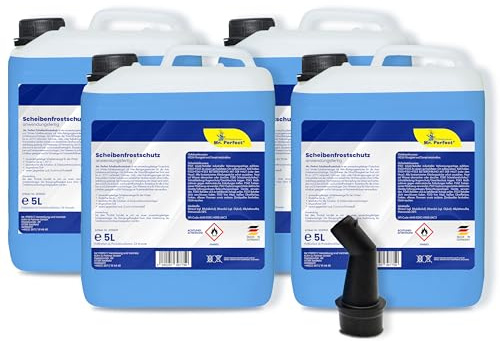 Mr. Perfect® Frostschutzmittel - Windschutzscheiben - 4x5L – Auto - Citrusduft - Scheibenwaschanlage bis -30°C - schlierenfrei - sofort mischbereit - Winter Scheibenwischwasser