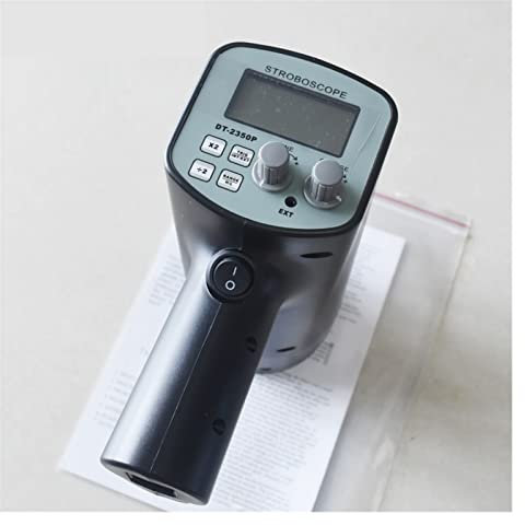 Digitaler Drehzahlmesser, Drehzahlmesser, Digitales Handheld -Stroboskop DT-2350PA LED Flash-Strobe-Tachometer Nichtkontakt Messung der Rotativen Geschwindigkeitsblitzanalysator 50-12000 FPM Genaue Me