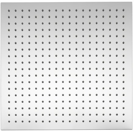 Duschkopf Regendusche 40x40 cm Kopfbrause Quadratisch Duschbrause Ultraflach Chrom, Edelstahl 304 - Hochwertiger Brausekopf für Dusche mit Selbstreinigenden Anti-Kalk-Düsen