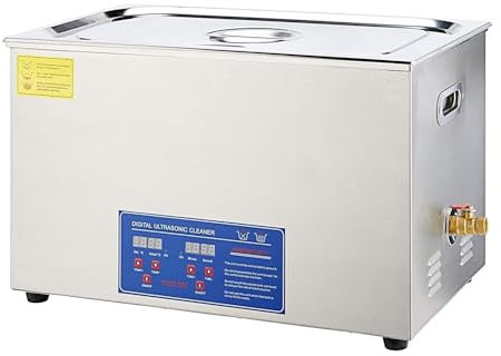 750ml/2L/3L/6L/10L/15L/22L/30L Professional Ultrasonic Cleaner - Stainless Steel Multifunctional Digital Heating Timer Washing Machine for Precision Cleaning of Jewelry, Tools, and More (30 Litres)