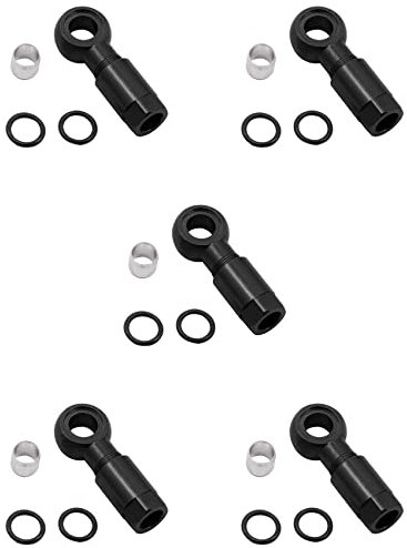 GREOHNMPAW 5X Fahrrad Hydraulische Scheiben Bremse Nadel Kopf für XT XTR Fahrrad Bremse Zubehör Schwarz
