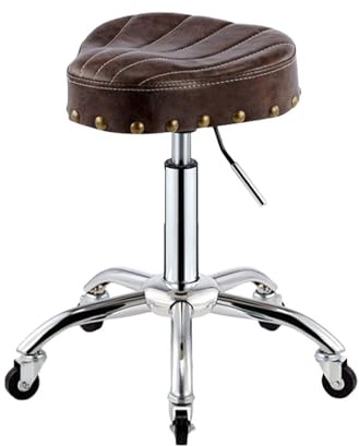 Generisch Höhenverstellbare drehbare Sattelhocker, robuster ergonomischer Stuhl gegen Ermüdung, for Friseure im Zahnarzt-Spa-Massagesalon(Color 3)