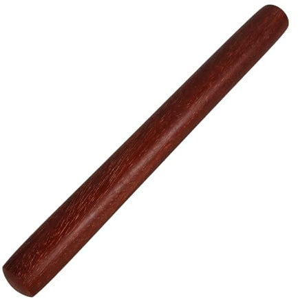 JECOMPRIS Palo de Tai Chi de Madera Roja 33 Cm, Bastón de Ejercicios Portátil y Resistente para Entrenamiento de Kung Fu y Artes Marciales, Accesorio para Culturismo y Práctica en Casa