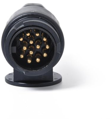 MAGICLULU Adaptador de Enchufe del Remolque Conexión Segura de 13 Pines de Plástico y Cobre y Resistente al Óxido para Cable de Remolque de Camión