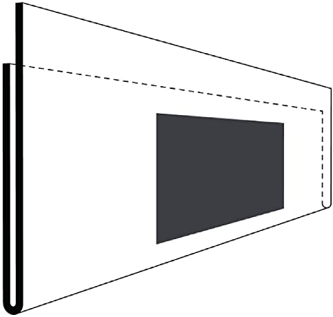 Krog Etikettenhalter magnetisch mit verkürzter Rückseite, 210 x 40 mm, 50 Stück Klar