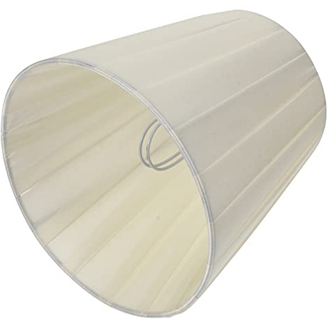 Beiger Stoff Lampenschirm mit Klemme für Bodenlampe und Wandlampe | Stück, Schlichtes Design, Leicht und Kompakt, Schnelle Montage, Lochdurchmesser bis 4cm