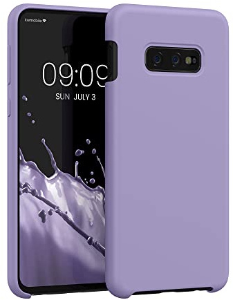 kwmobile Handyhülle für Samsung Galaxy S10e Hülle - Case Silikon - Kabelloses Laden - Schutzhülle Cover in Veilchen Lila