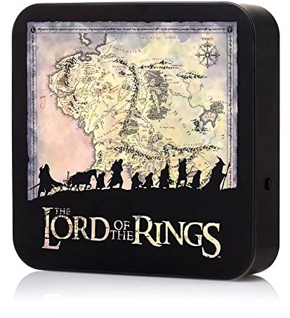 Numskull Official Lord of The Rings 3D Desk Lamp Wall Light for Bedroom, Office, Home, Study, Work - Official Lord of The Rings Merchandise