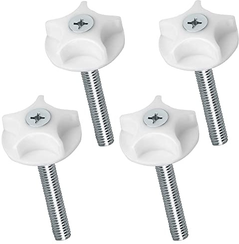 4Pcs Headboard Bolts Screws M8 Headboard Fixings Strong Hold Headboard Bolts Fittings Easy Fit Headboard Screws and Washers for Divan Bed