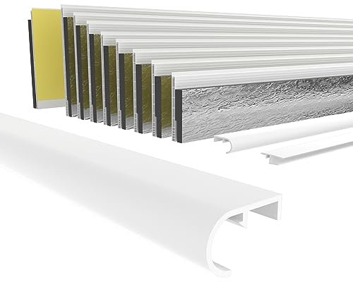 HEXIM PVC Rollladentraverse zum Einführen von Rollladen in Führungsschienen, Länge 1000-2000mm, Breite: 42mm, Abrollprofil Führungsschiene Fenster Altbau Renovieren (42mm x 1 Meter)