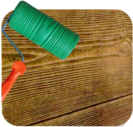 Strukturierte Walze für Zement, Mörtel und Monoschicht, Thematisierung Bedruckter Beton Bedruckte (Holz AUSPUFF)