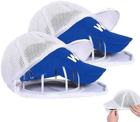 Cap Washer für Baseballmützen | Cap Washer Waschmaschinen Form für Basecap | Gebogener Käfig-Reiniger für Waschmaschine oder Geschirrspüler | Baseball Kappen Waschgestell für Erwachsene Kinder, 2pcs