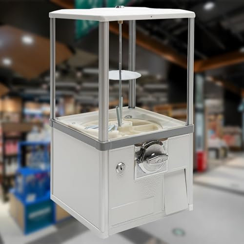 KYZTMHC Gumball Machine for Kids Capsule Vending Machine Small Toy Vending Machine Automatic Candy Dispenser (Color : White)