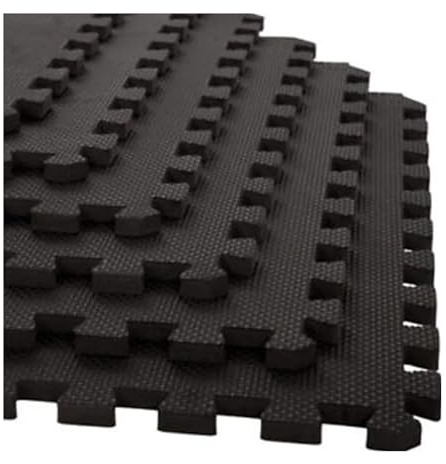 Eva Mats Extra Thick Gym Flooring Interlocking Mat 60x60 Soft Foam Mat Yoga Tiles | Non slip Rubber Cushion For Home Workout - Size 60x60cm (4 Mats (16 Sq.Ft))