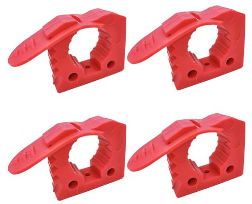 Barfeery 4PCS Rubber Clamp Shovel Holder Quick-Release Clamp Mount Bracket for Off-Road Vehicles Hunting Truck Trailer 30-40mm
