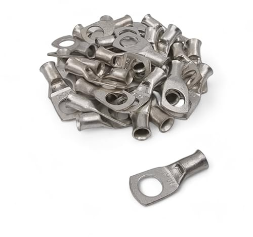 10 Pack of Copper Tube Cable Lugs Welding Crimp Battery Starter Terminals 6mm to 240mm (10mm² x 6mm)