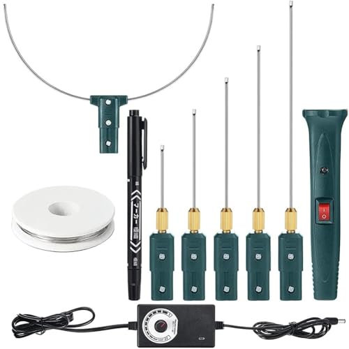 Okeeyseda Hot Wire Foam Cutter Kit with Temperature Controller,100-240V/24W Electric Cutting for Art Craft EVA Foam Carving (UK)