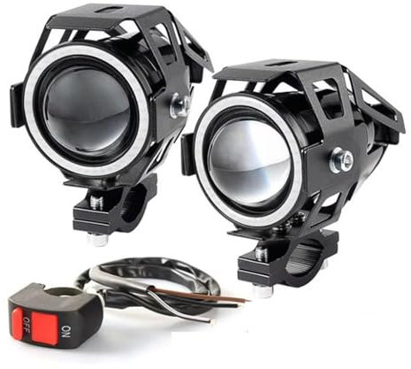 Fari Anteriori Moto PER Benelli PER TRK502 X PER TRK 502X 2021 PER TRK 502 Faro Per Moto Fendinebbia Anteriore U5 12V LED Lente Faretti Proiettore Luce Moto Faro Fanale(B)