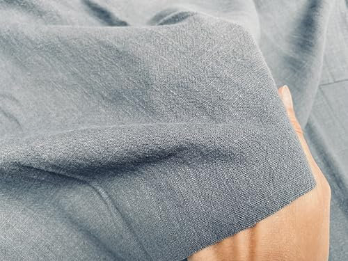 Tela de lino puro lavado a la piedra, 100 % lino, decoración del hogar, ropa de cama, cortinas de 140 cm de ancho, se vende por metros