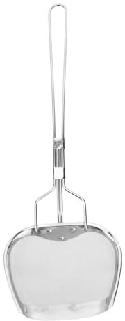 VICASKY Colino Per Olio in Acciaio 304 Quadrato Rete Fine e Manico Lungo, Filtro a Cucchiaio Per Zuppa e Frittura in Cucina Professionale e Domestica, Utensile Resistente e Facile Da Pulire