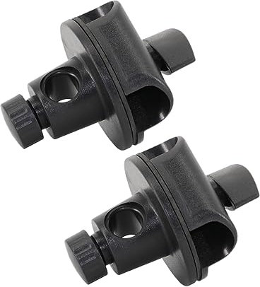 Sosoport 2Pièces Clips de Microphone Universels Réglables pour Supports de Diffusion Adaptateurs de Rack Pratiques pour Performances Scéniques